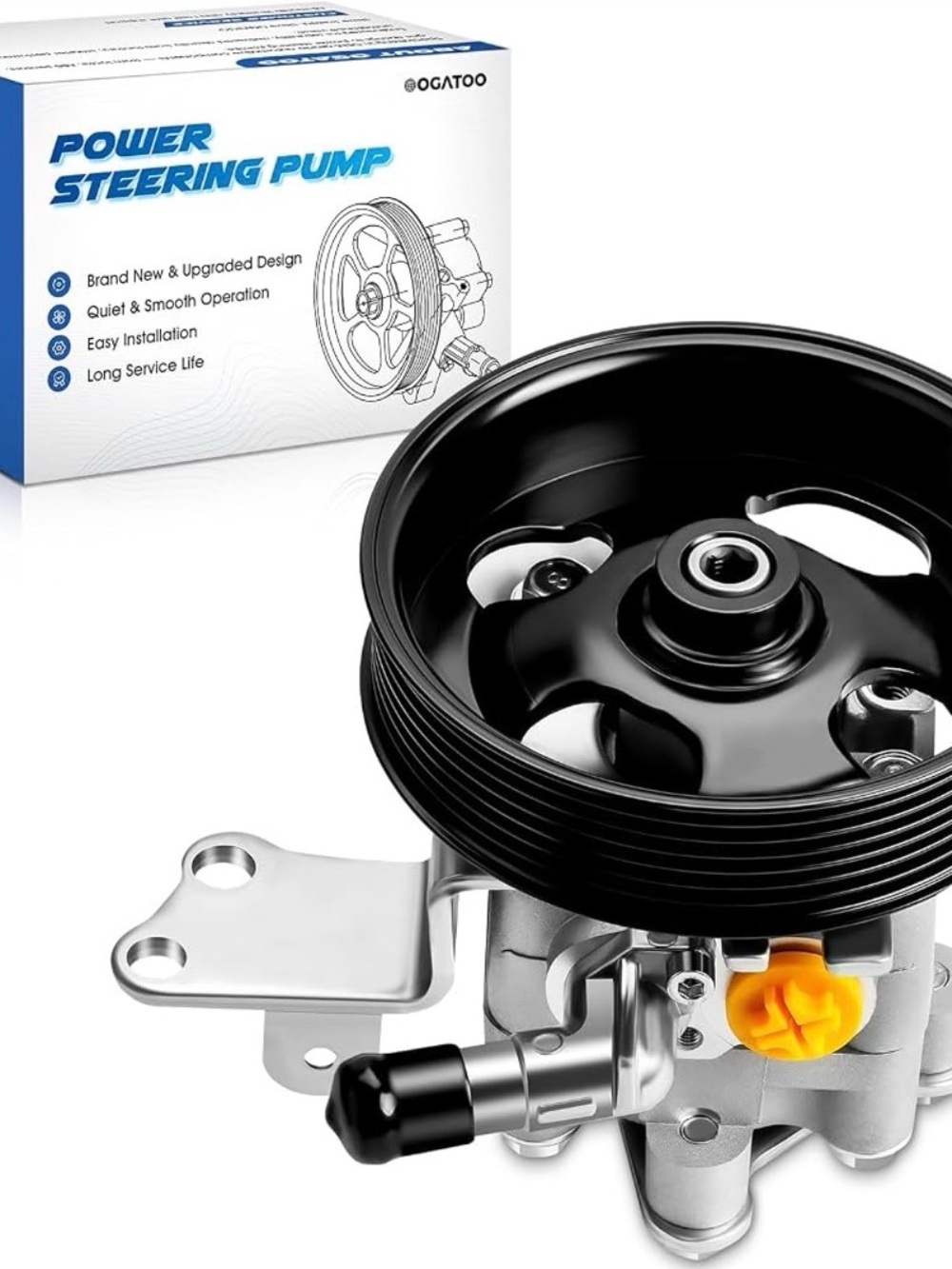 215485 Power Steering Pump w/Pulley Fit for 07-14 Nissan Altima Maxima 3.5L